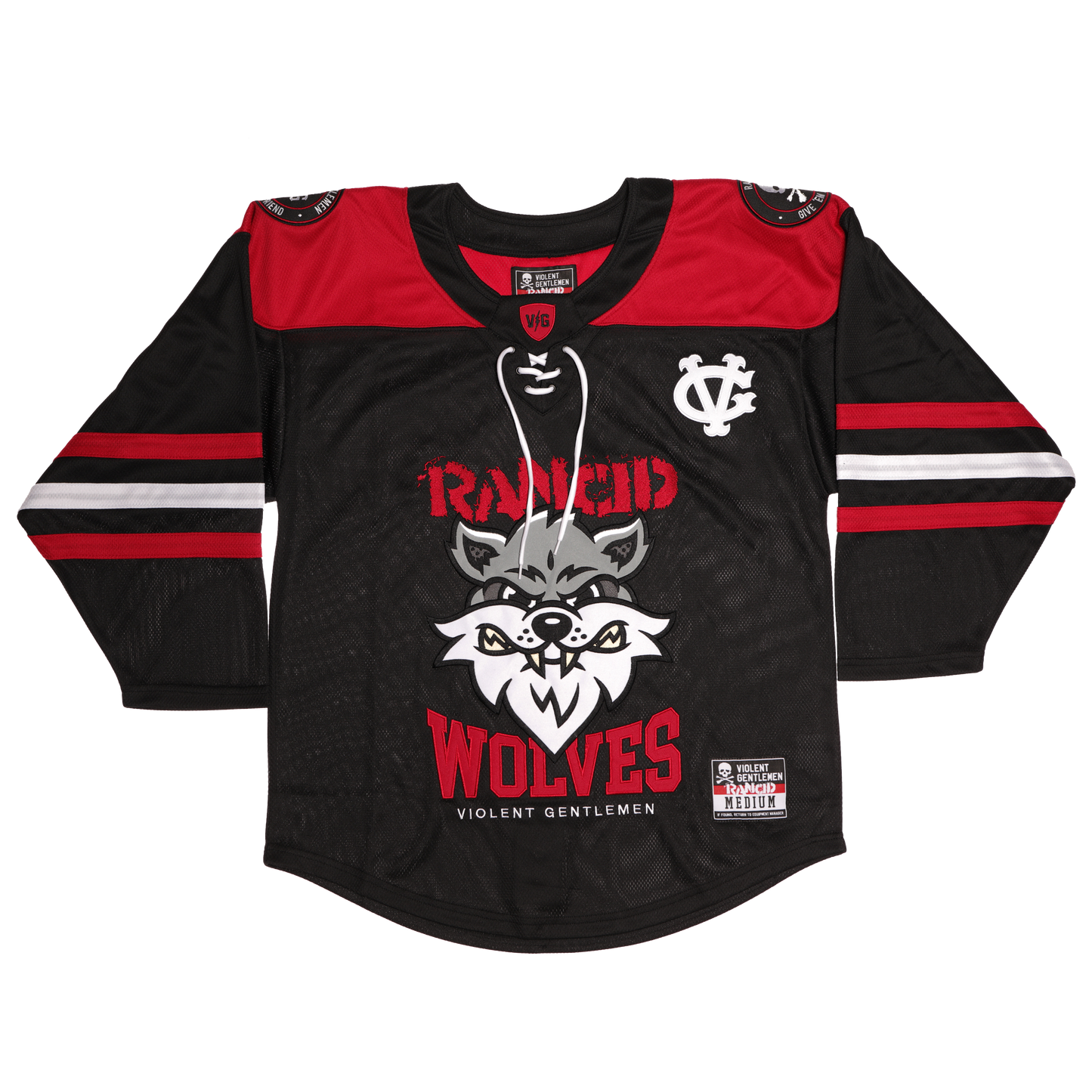 Rancid x Violent Gentlemen Wolves Hockey Jersey (Black)