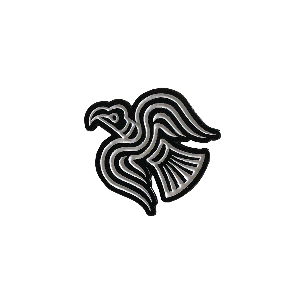 Raven Enamel Pin