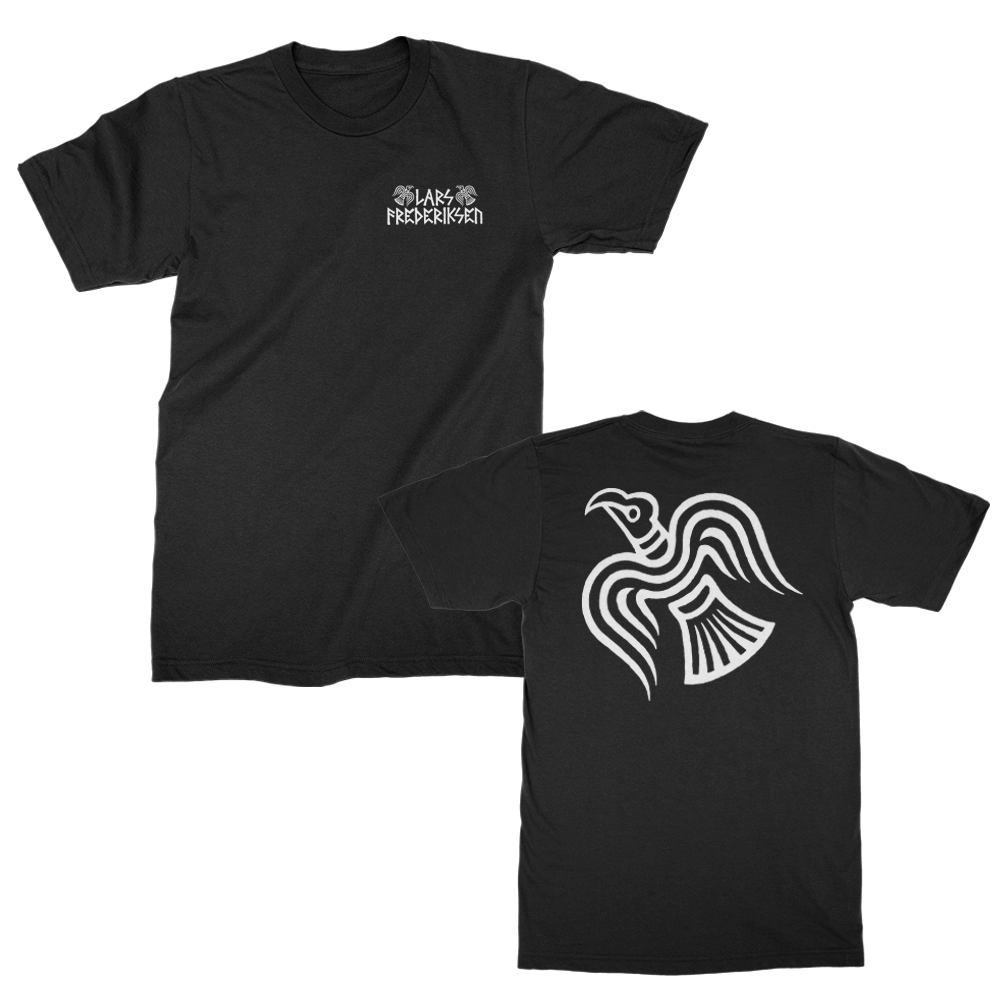 Raven Front-Back T-Shirt (Black)
