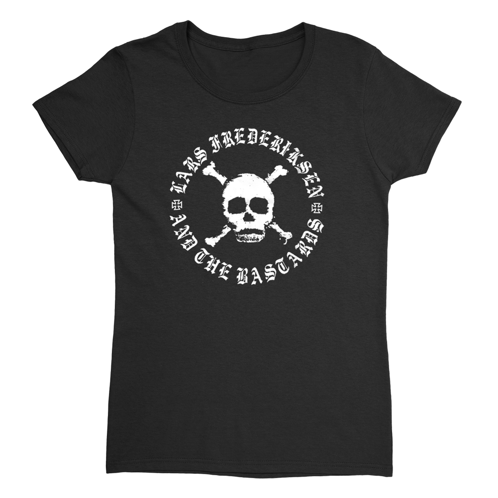 Skull Fitted Womens T-Shirt (Black)