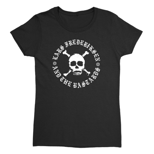 Skull Fitted Womens T-Shirt (Black)