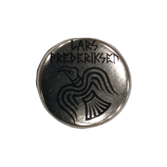 Raven 1” Button (Silver)