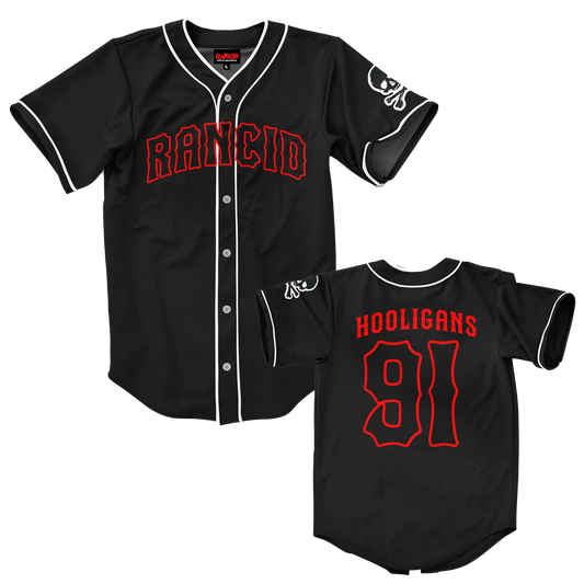 Hooligans 91 Baseball Jersey (Black)