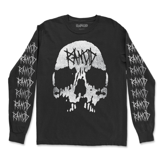 Distressed Skull Long Sleeve (Black)