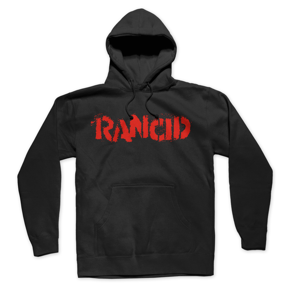 Stencil Logo Pullover Hoodie (Black)