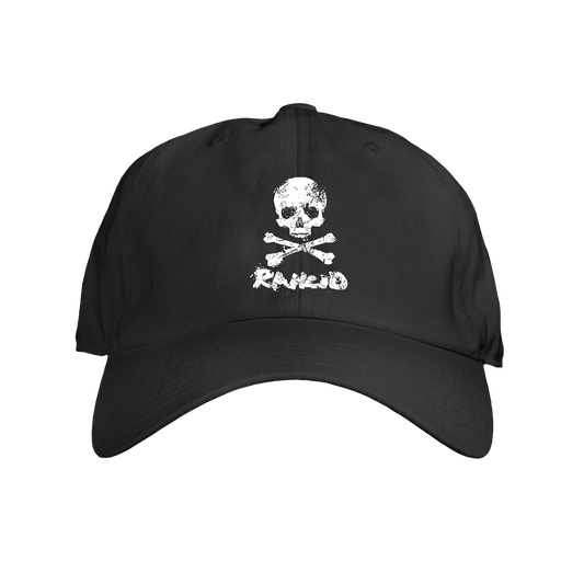 Embroidered D-Skull Dad Hat (Black)